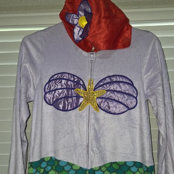 Disney Little Mermaid Costume with Purple and Green - Picture 4 of 11